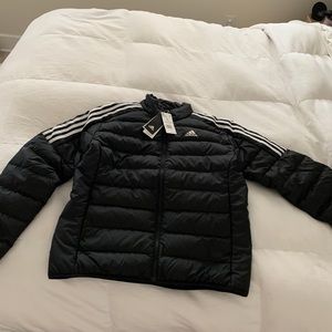 Adidas Essentials 3 stripe down jacket